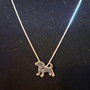Silver Dog Necklace